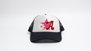 Women's trucker hat with cute patches