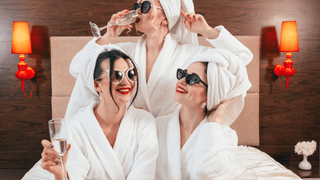 Women celebrating a bachelorette party