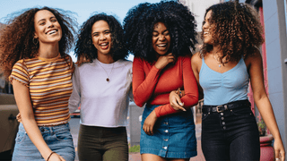 Women friends laughing together