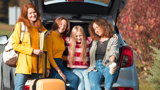 Women on girls trip to Lake Geneva, WI