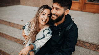 Happy people in downtown Lake Geneva, WI