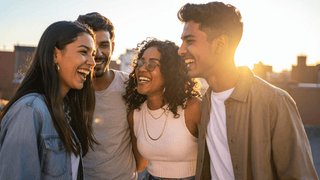Group of friends laughing