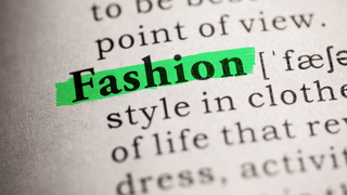 The word "fashion"