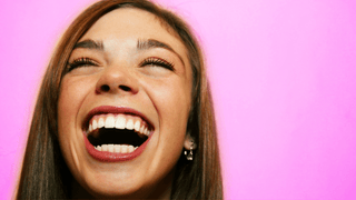 Woman laughing