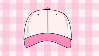 Pink trucker hat