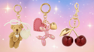 Girly bag charms from Bonded by Gigi