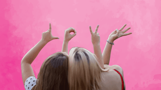 Best friends posing for a cute photo