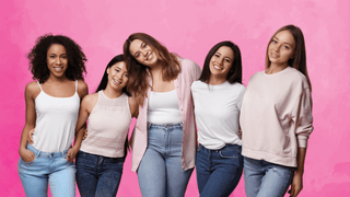 Group of young women friends