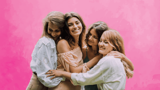 Group of women hugging