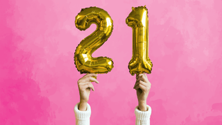 21st Birthday balloons