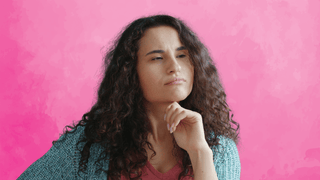 Woman deep in thought