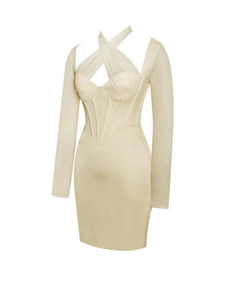 Ivory Whisper Corset Dress