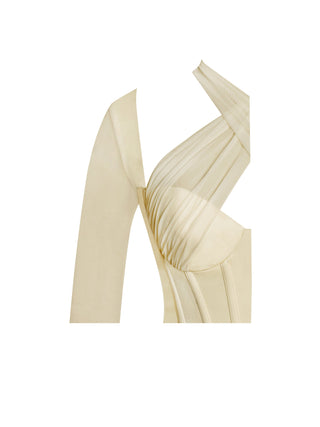 Ivory Whisper Corset Dress