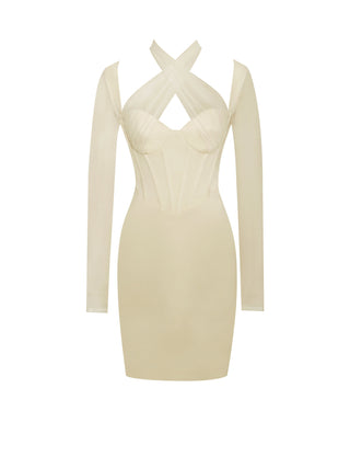 Ivory Whisper Corset Dress