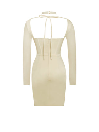 Ivory Whisper Corset Dress
