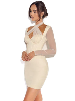 Ivory Whisper Corset Dress