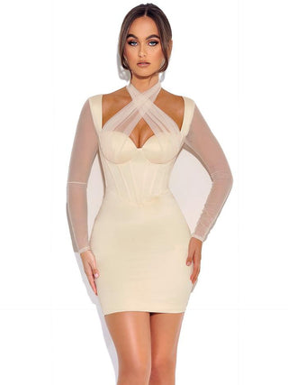 Ivory Whisper Corset Dress