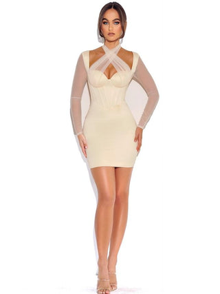 Ivory Whisper Corset Dress