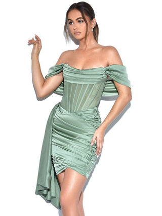 Satin Empress Corset Dress