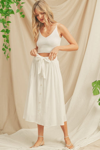 Easy Elegance Tie Skirt