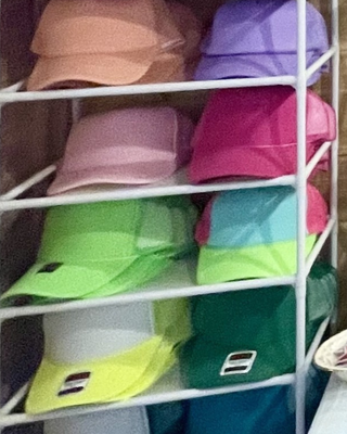 Colorful trucker hats