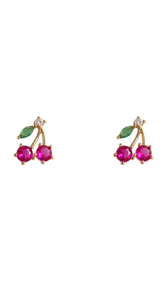 Pink Cherry Earrings