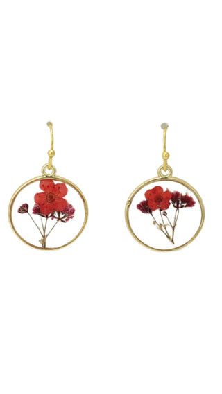 Scarlet Meadow Earrings