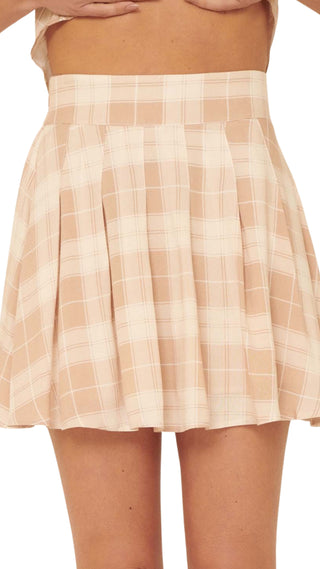 Dream Date Plaid Skirt