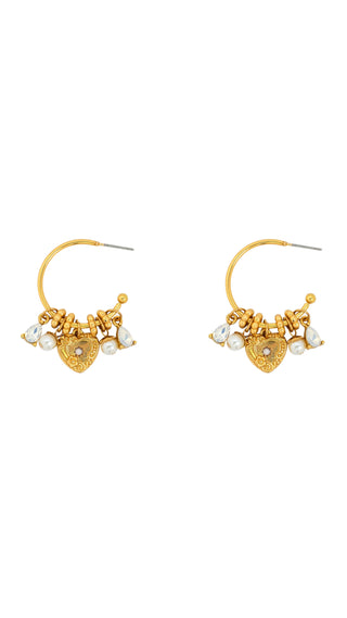 Love Locked Hoop Earrings