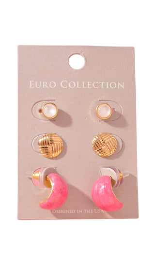 Pop Of Pink Earrings