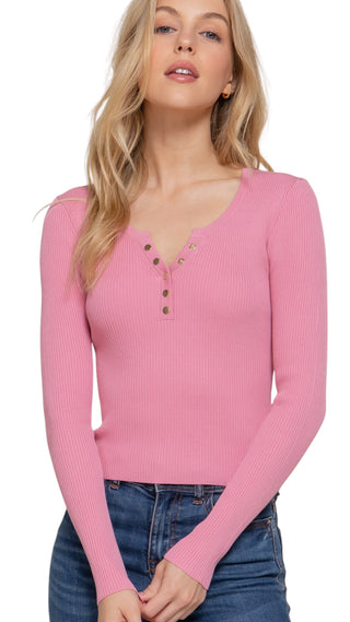 Think Pink Henley