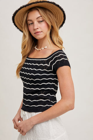 Make 'Em Stare Knit Top