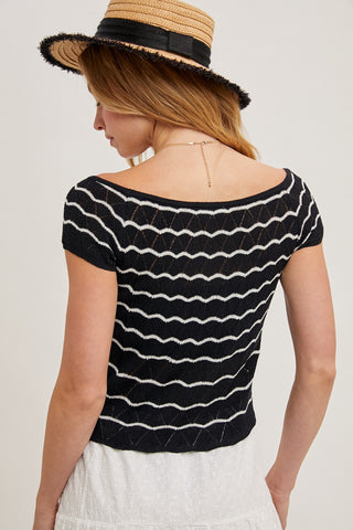 Make 'Em Stare Knit Top