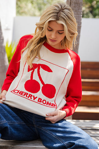 Cherry Bomb Sweater