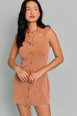 Carefree Button Dress