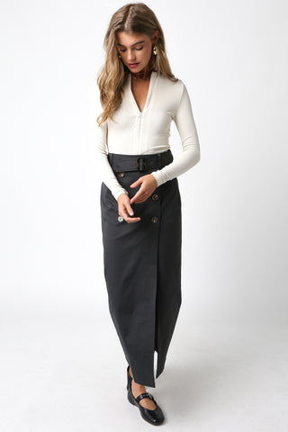 Sleek V-Neck Zip Top