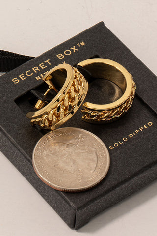 Luxe Chain Hoops