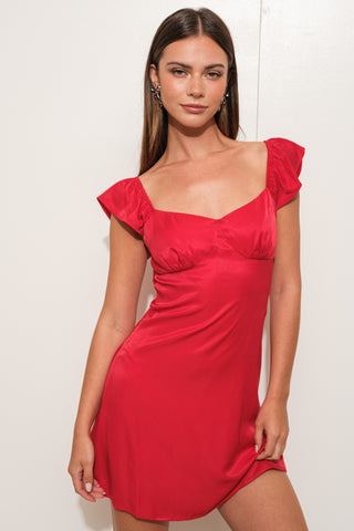 Sassy Sweetheart Flutter Dress