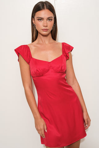 Sassy Sweetheart Flutter Dress