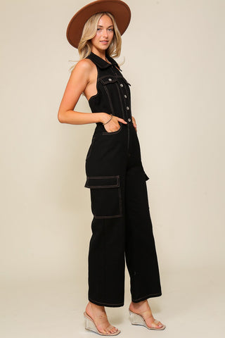 Vintage Vibe Denim Jumpsuit