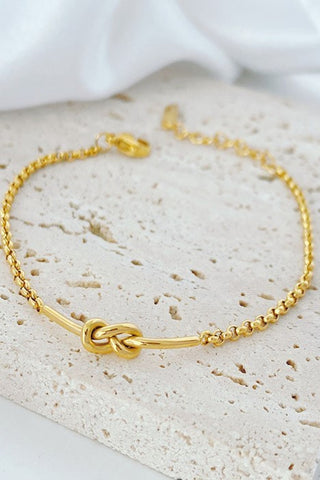 Petite Gold Knot Bracelet