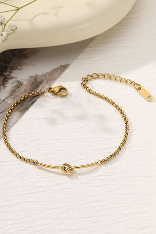 Petite Gold Knot Bracelet