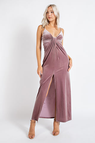 Velvet Magic Twist Dress