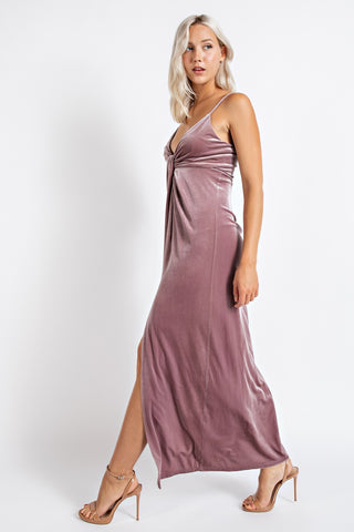Velvet Magic Twist Dress