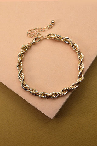 Braided Bliss Gold Bracelet