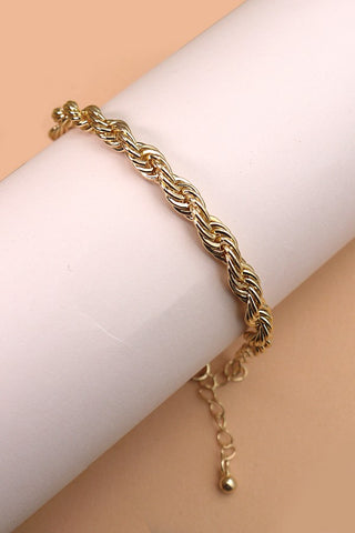 Braided Bliss Gold Bracelet