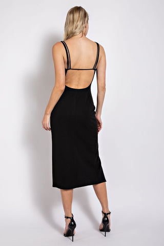 Backstage Beauty Slit Dress