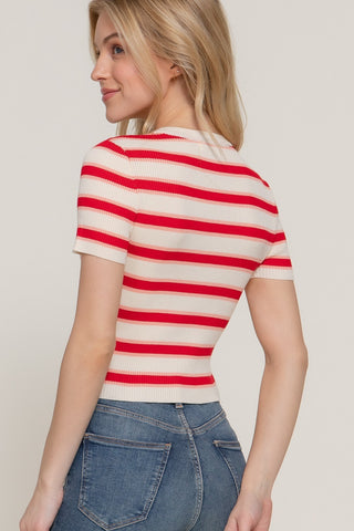 Stripe Story Tee