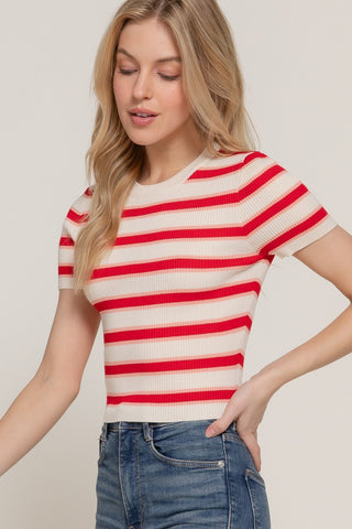 Stripe Story Tee