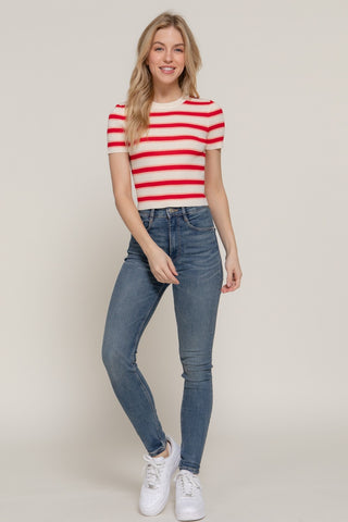Stripe Story Tee